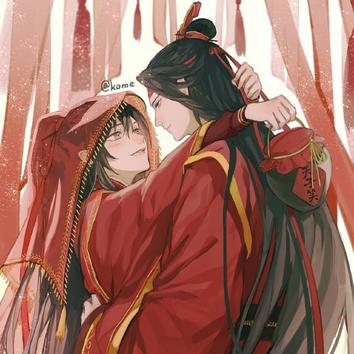 魔道祖师#魔道祖师忘羡 魔道祖师 忘羡大婚图 图源网络收集