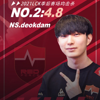 【2021lck春季赛季后赛最数据】  场均击杀: no.1 hle.chovy no.2 ns.