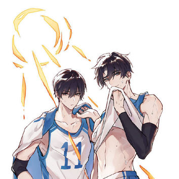 伪装学渣##二次元漫画# 贺朝x谢俞,清华双杰!  画师:禽园长