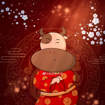 呦[哆啦a梦吃惊][哆啦a梦吃惊]·  #每日一画##画出新年##牛年##插画