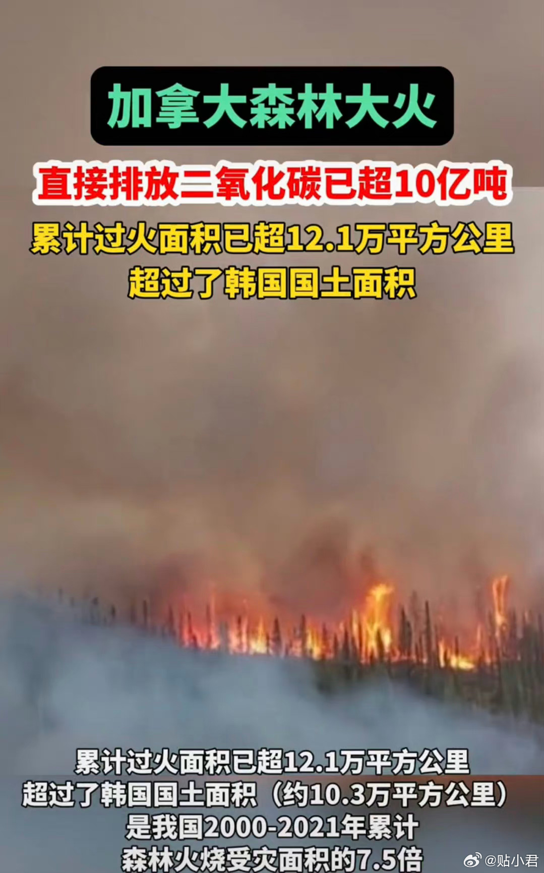加拿大山火已烧了几个月